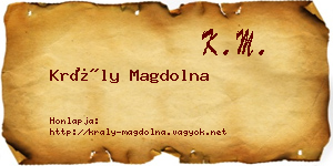 Krály Magdolna névjegykártya